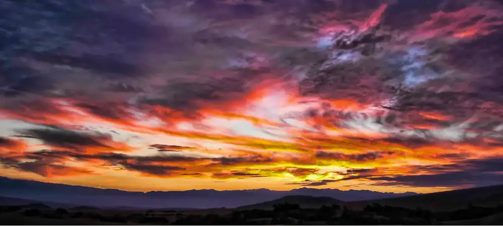 Panoramic landscape photograph